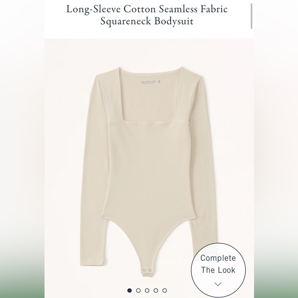 Long sleeve seamless square neck bodysuit